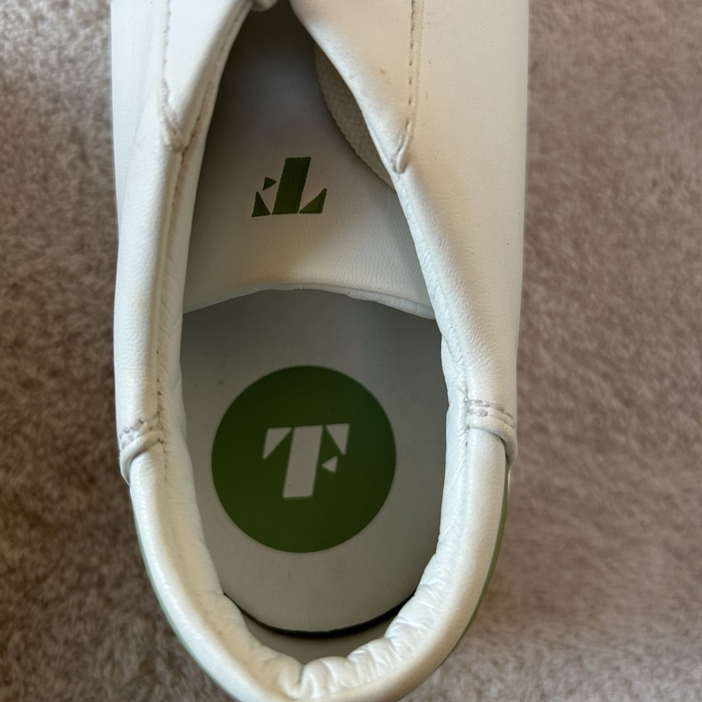 Thousand Fell Lace-up Women's‎ Size 8.5 White Green Sneakers EUC - Picture 5 of 6